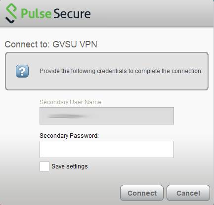 VPN Secondary Password Duo Multifactor Authentication